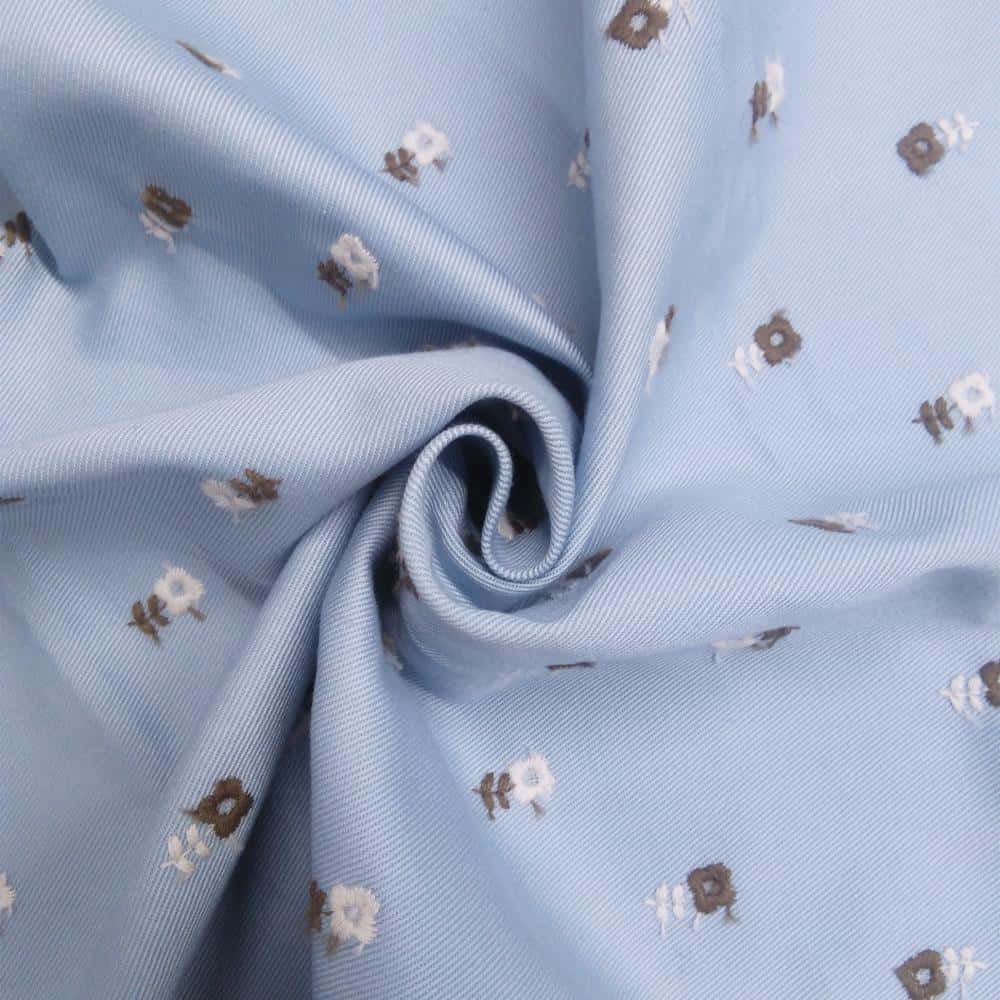 刺繡斜紋布小花 色號 02
