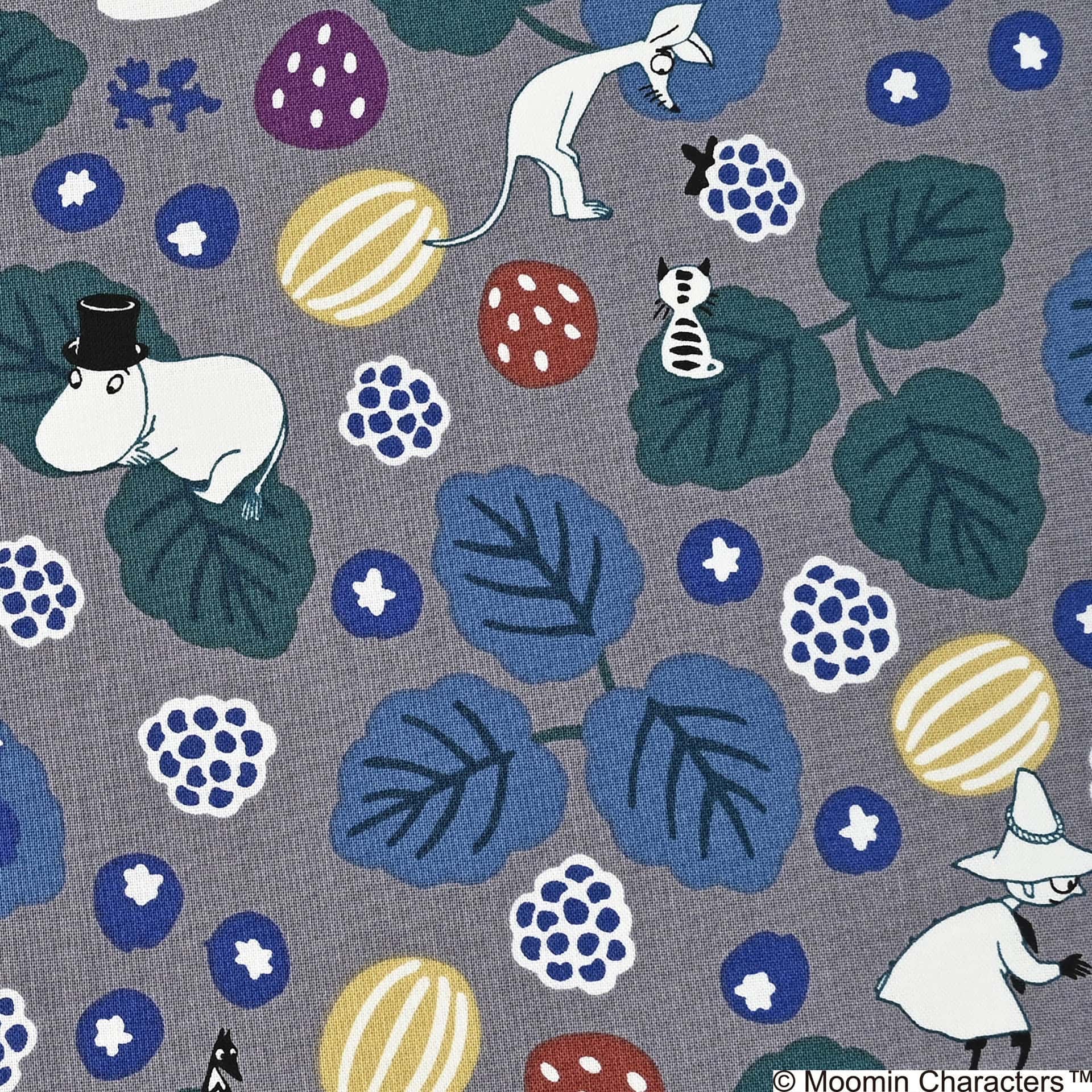 MOOMIN ～莓果田～ 平織細布 色號 03