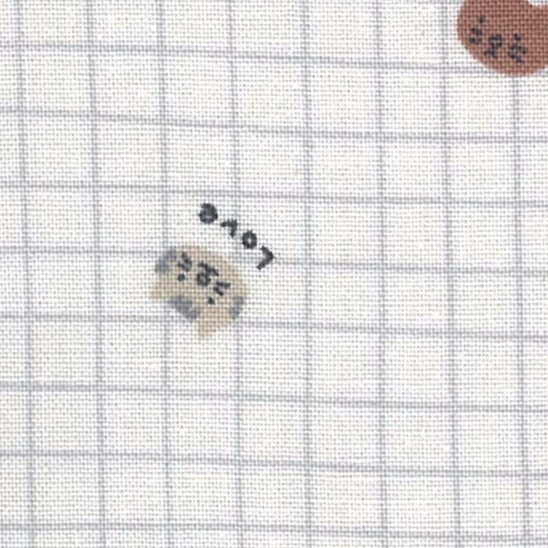 豆粒俱樂部 平織細布 色號 01