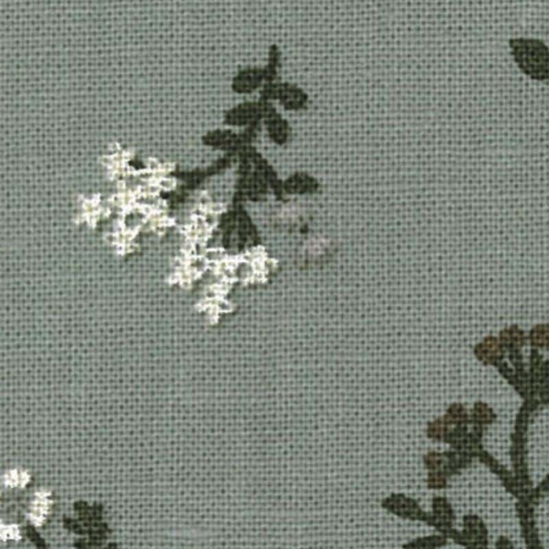 棉麻刺繡風印花 平織細布 色號 03
