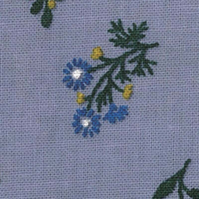 棉麻刺繡風印花 平織細布 色號 04