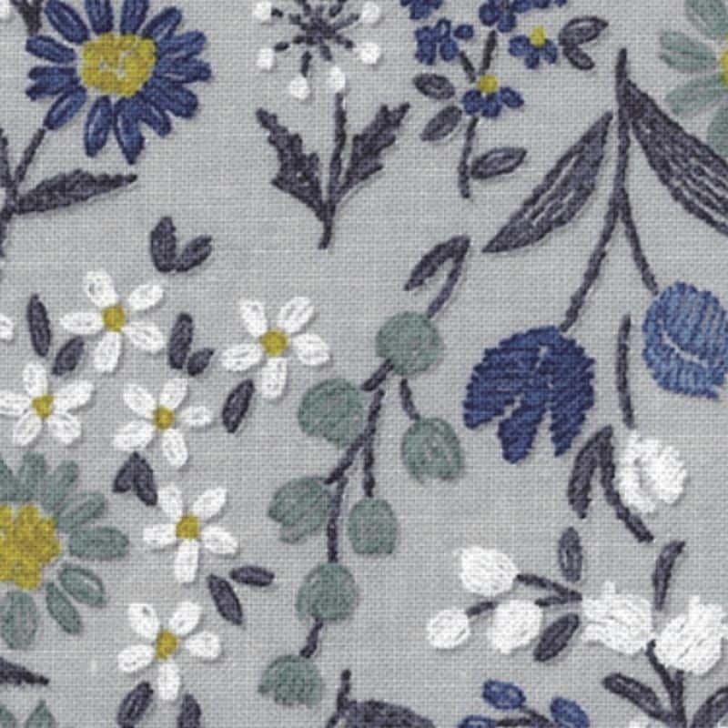 刺繡風印花 平織細布 色號 03