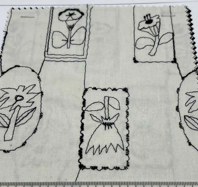 200支府綢刺繡 色號 01