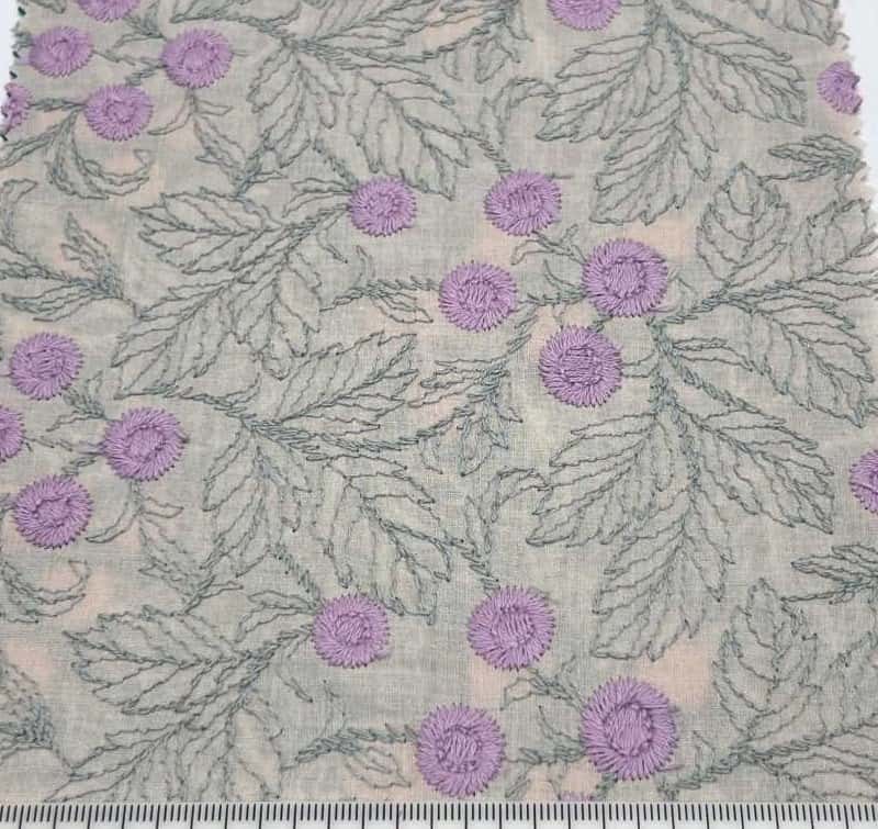 棉細棉布刺繡 色號 02