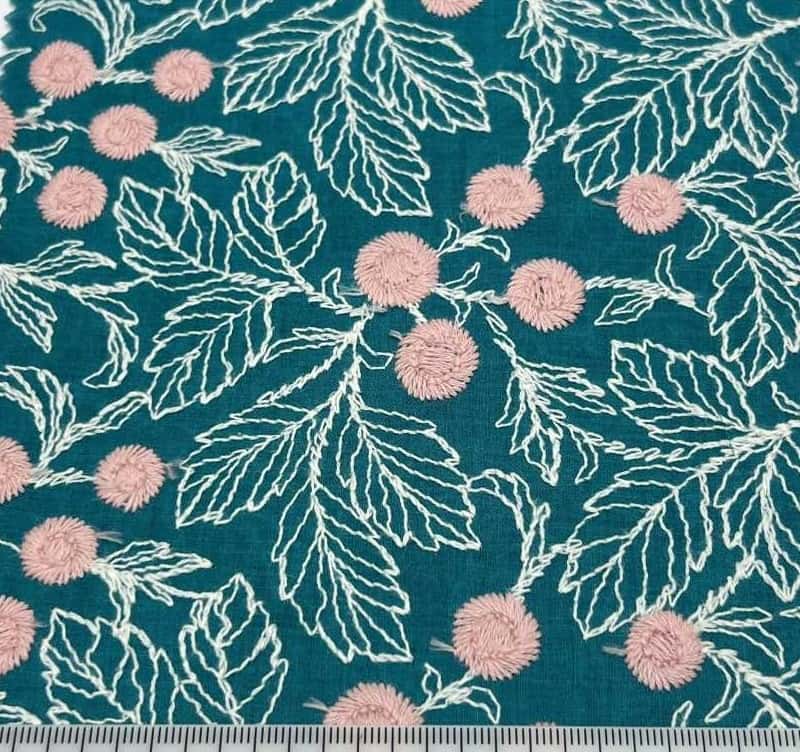 棉細棉布刺繡 色號 03