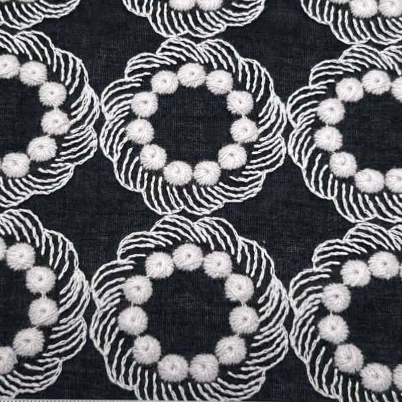 棉細棉布刺繡 色號 03