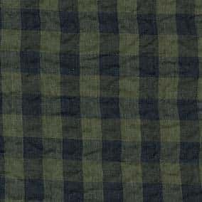fuwa. 棉/Tencel™萊賽爾纖維縐褶千鳥格 色號 06