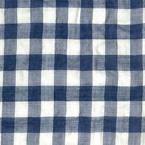 fuwa. 棉/Tencel™萊賽爾纖維縐褶千鳥格 色號 08