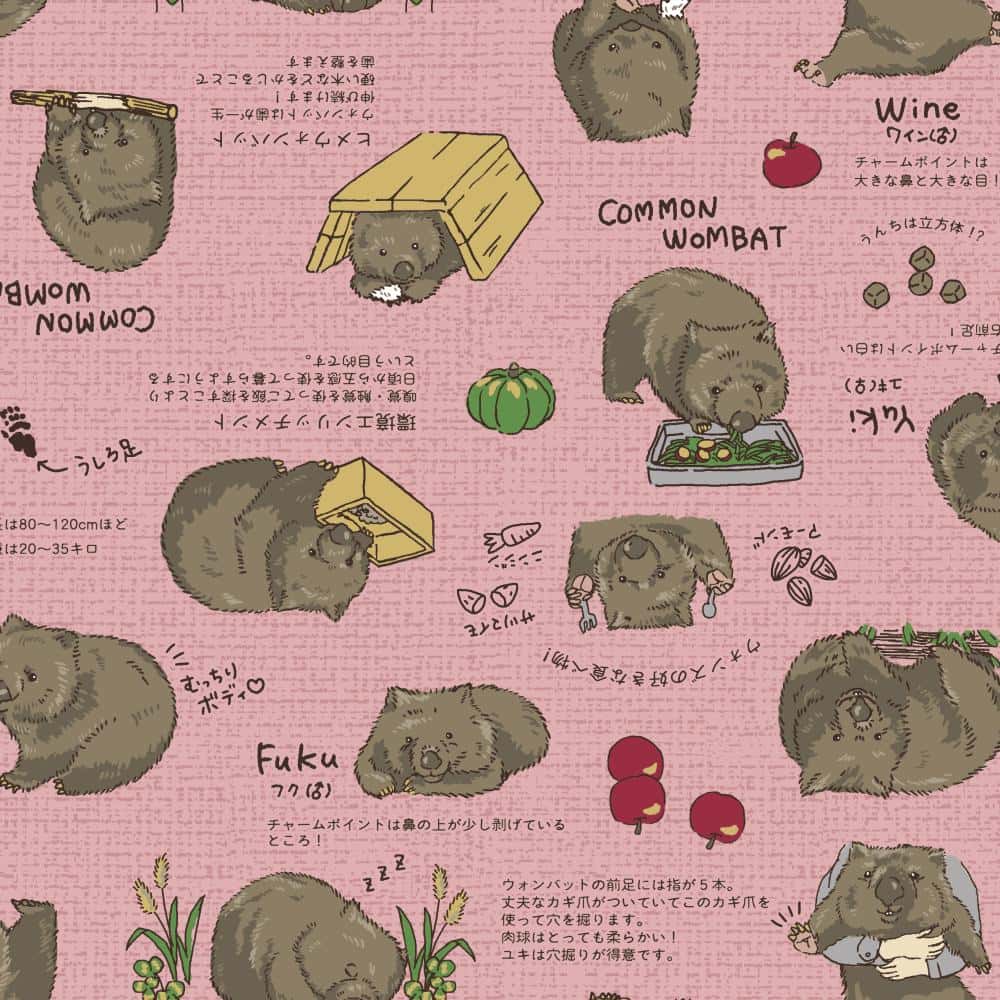 袋熊PT印花 色號 02