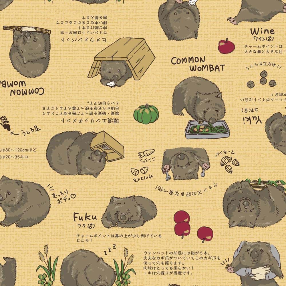 袋熊PT印花 色號 03