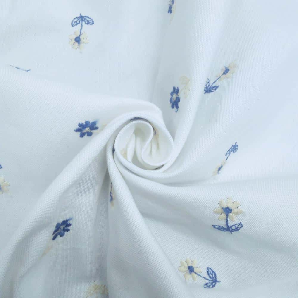 刺繡牛津布花朵 色號 01