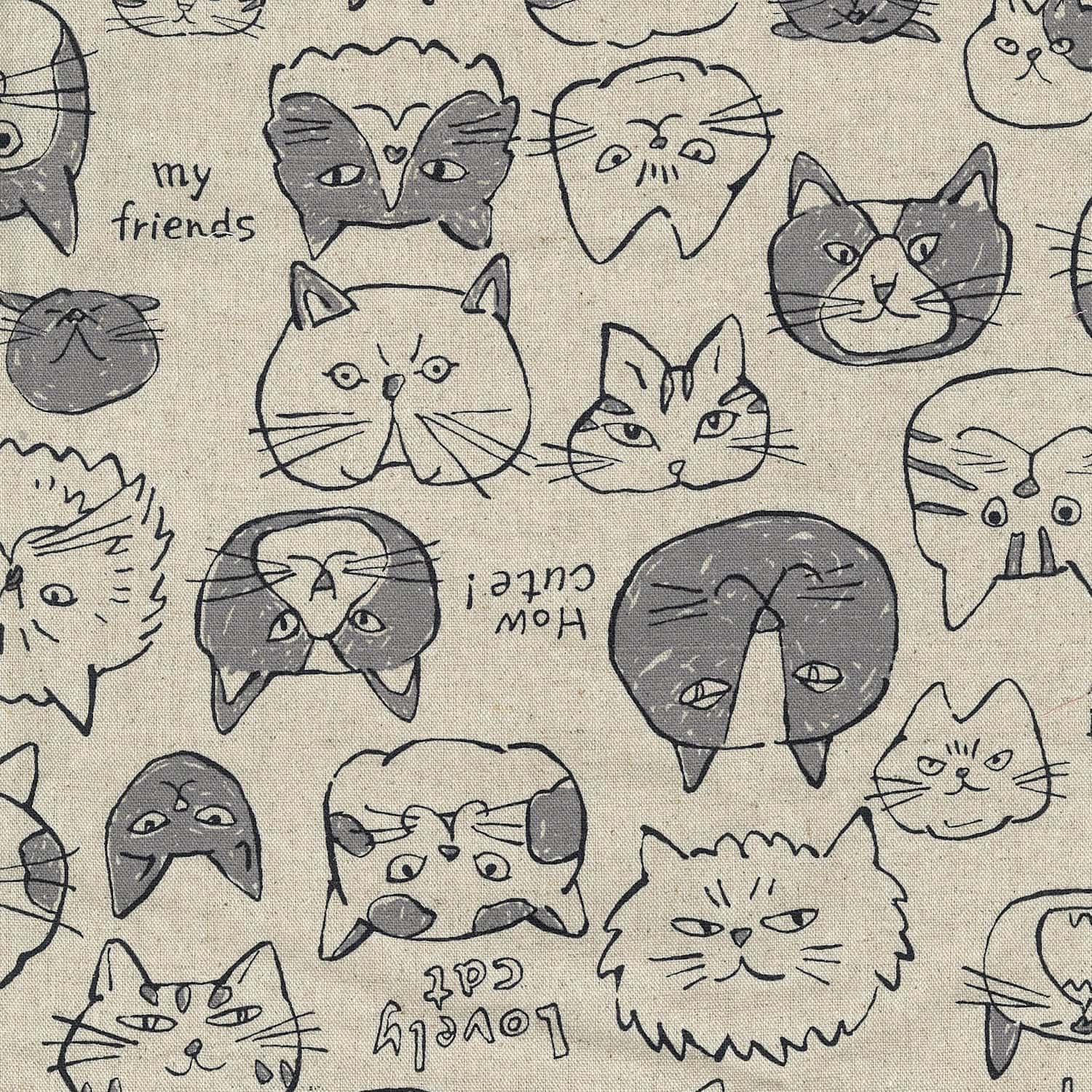 童趣貓 (Doodle Animals Cats) 色號 01