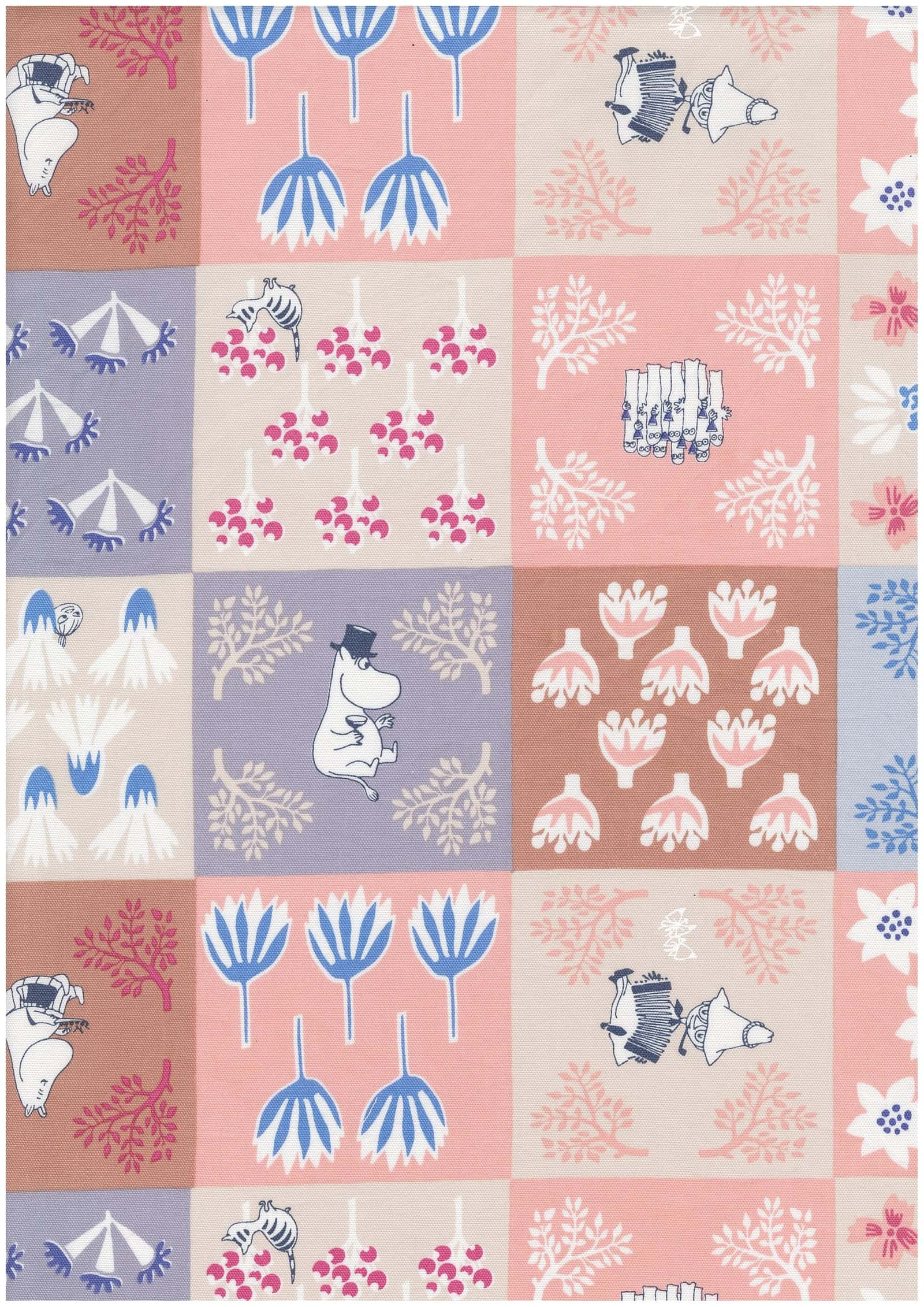 MOOMIN 森林與花之間 牛津布 色號 01