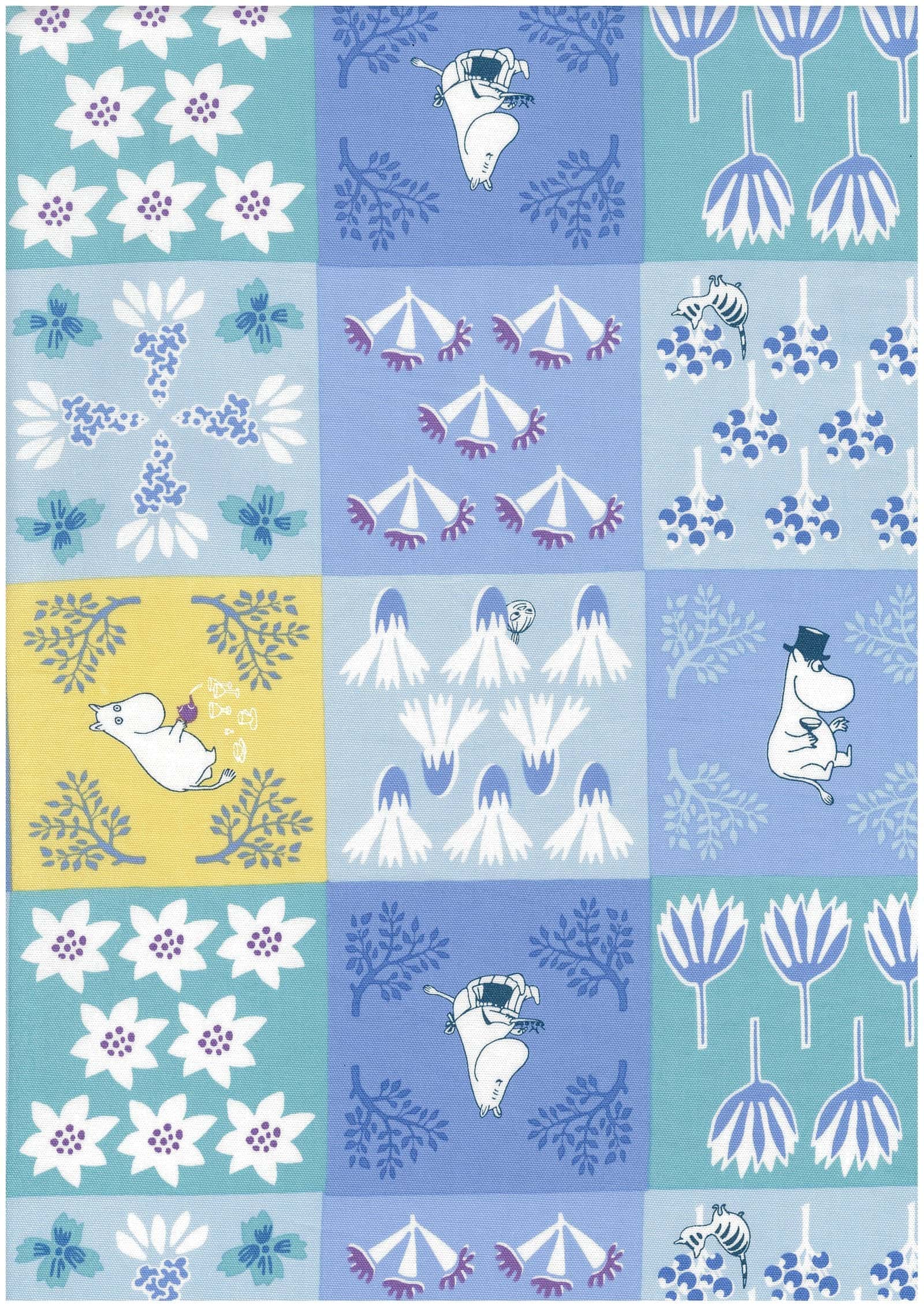 MOOMIN 森林與花之間 牛津布 色號 02