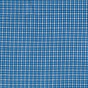 60支棉／Tencel™萊賽爾纖維二重紗藍色格紋 色號 01