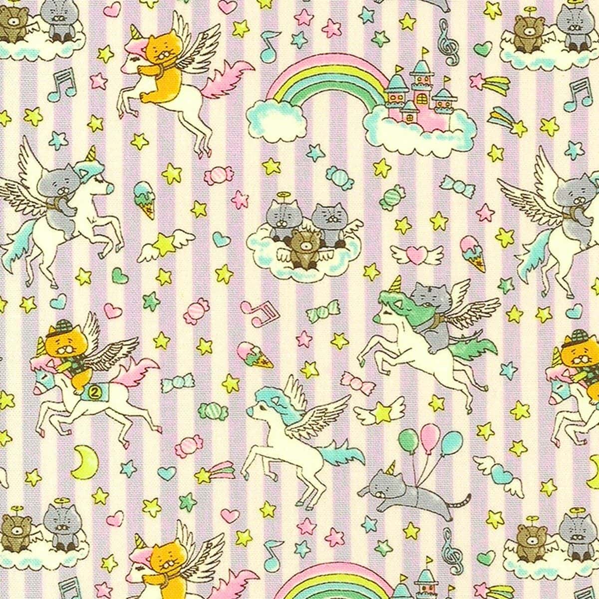 夢幻少女貓棉中厚布 色號 04