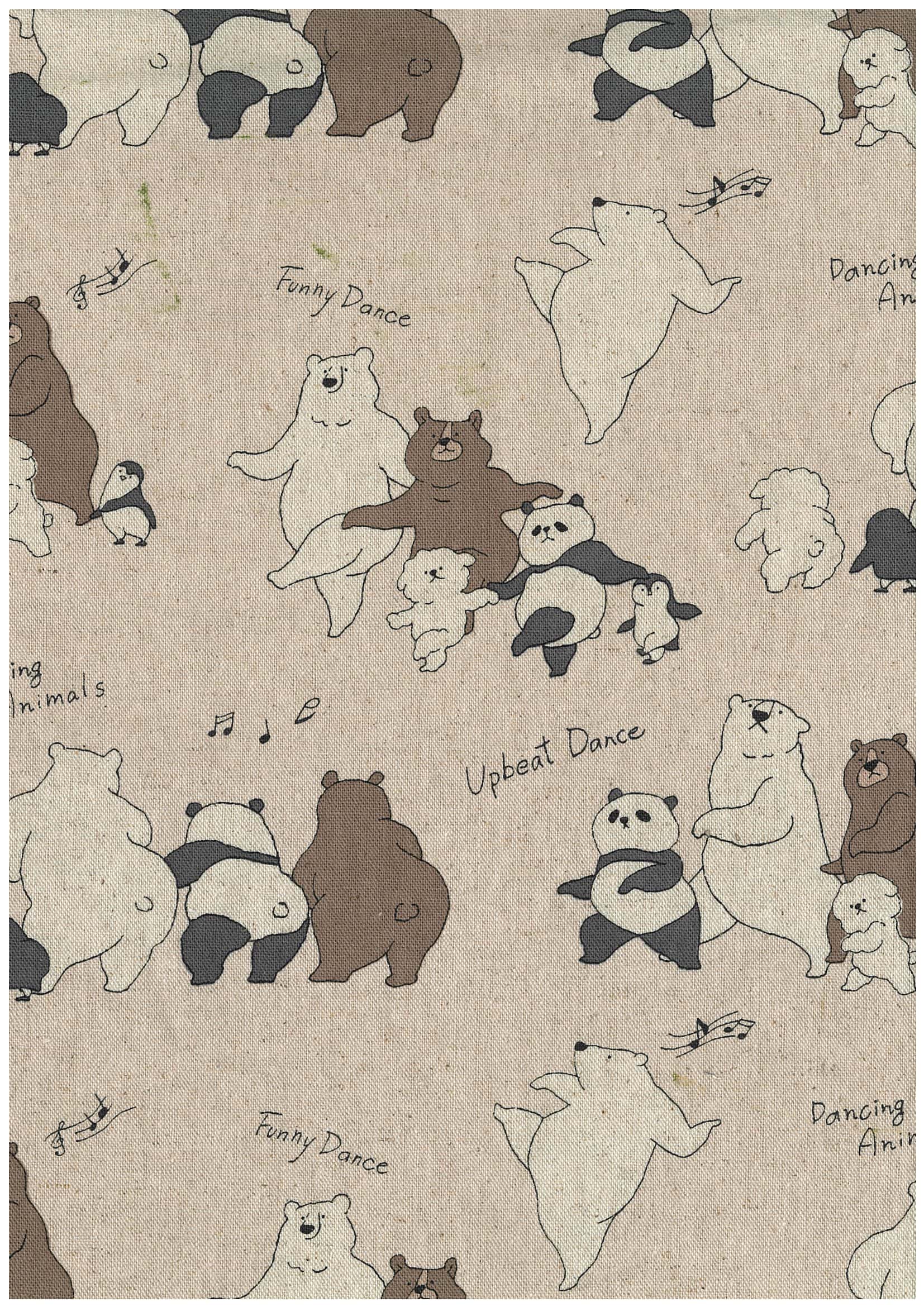 棉麻Funny animal 色號 01