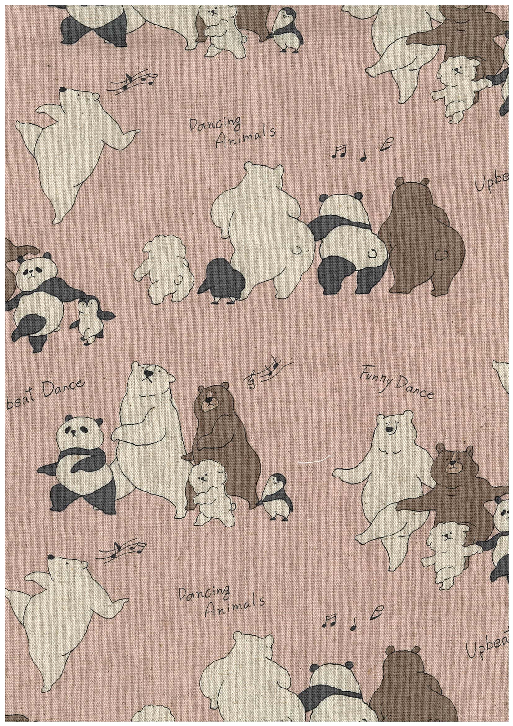 棉麻Funny animal 色號 02