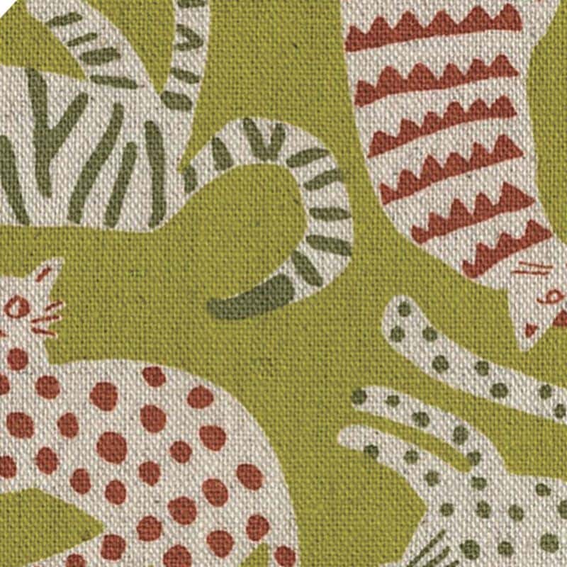 棉麻Nordic Animals 中厚布 色號 08