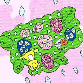 牛津布印花－趣味動物 色號 14