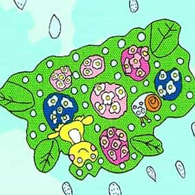 牛津布印花－趣味動物 色號 15