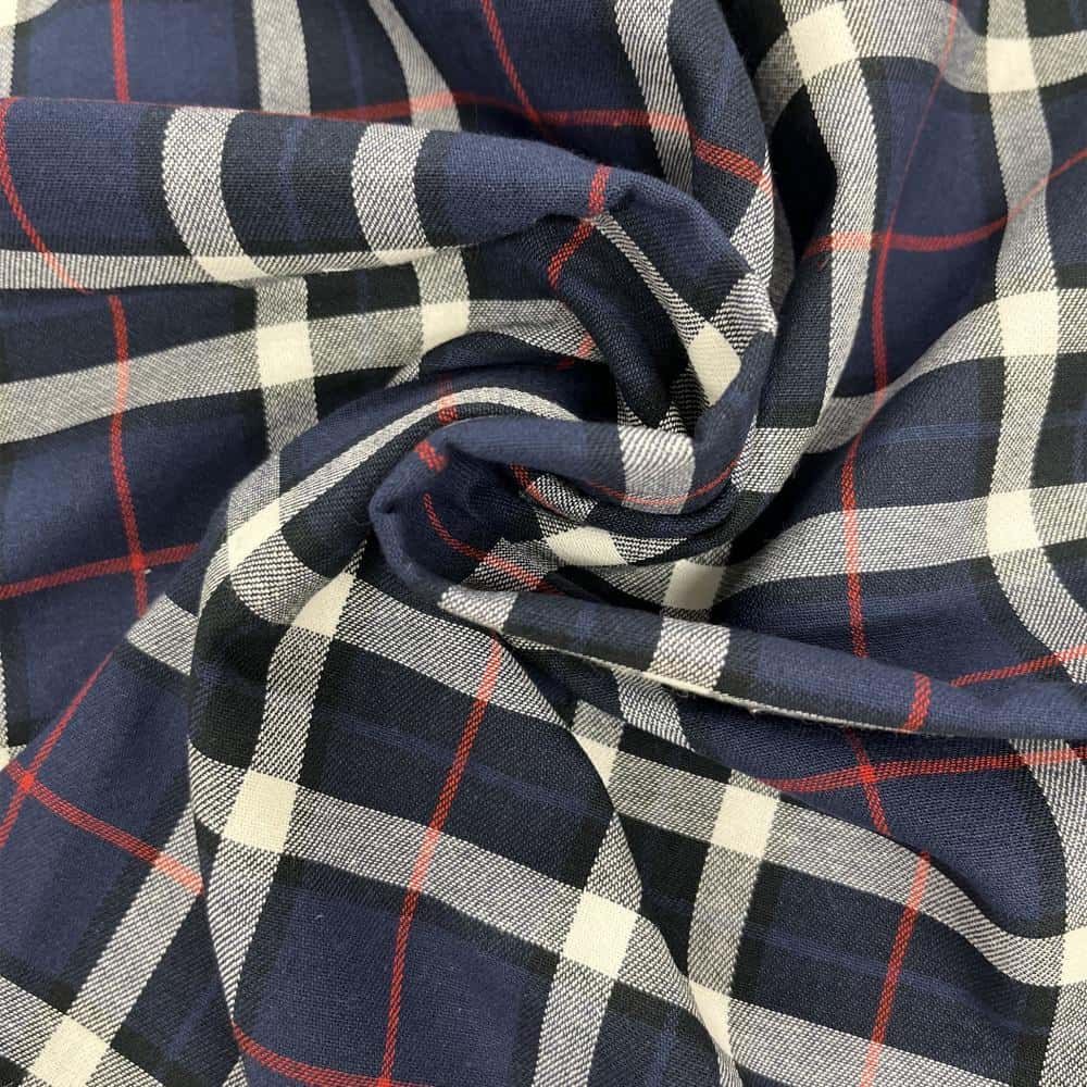背面斜紋布格紋 色號 09