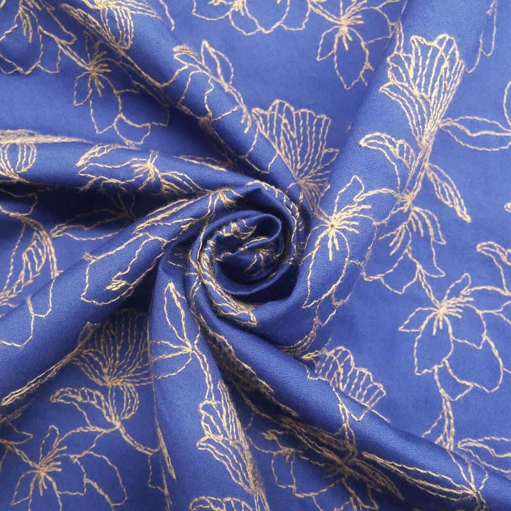 刺繡府綢花朵 色號 02