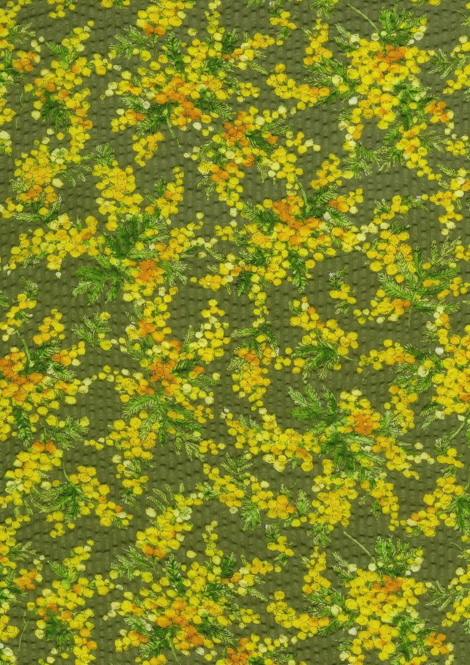 花卉圖案 泡泡紗 色號 03