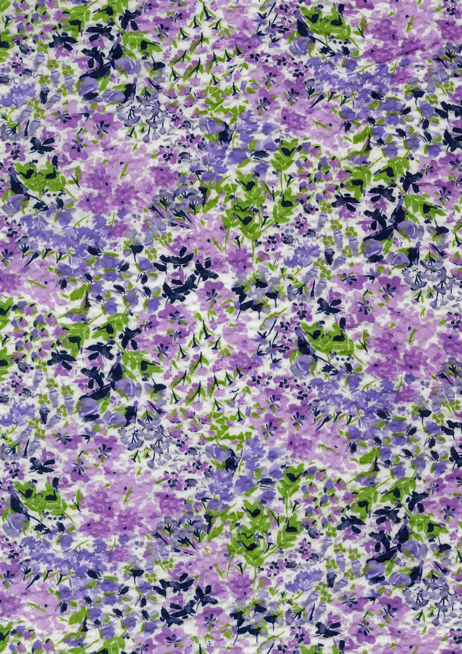 花卉圖案 泡泡紗 色號 10