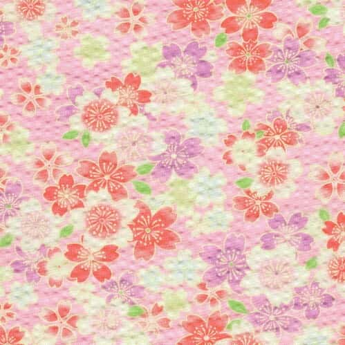 泡泡布 櫻花圖案 色號 01