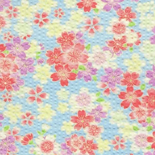 泡泡布 櫻花圖案 色號 02