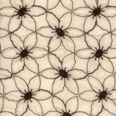 環保消光歐根紗收縮刺繡 色號 01