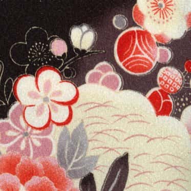 二越縐綢多色印花 色號 02