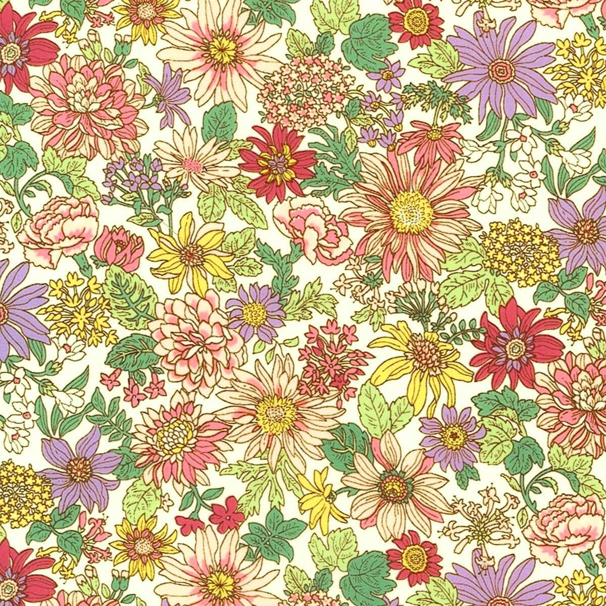 花卉尼龍塔斯隆 色號 01