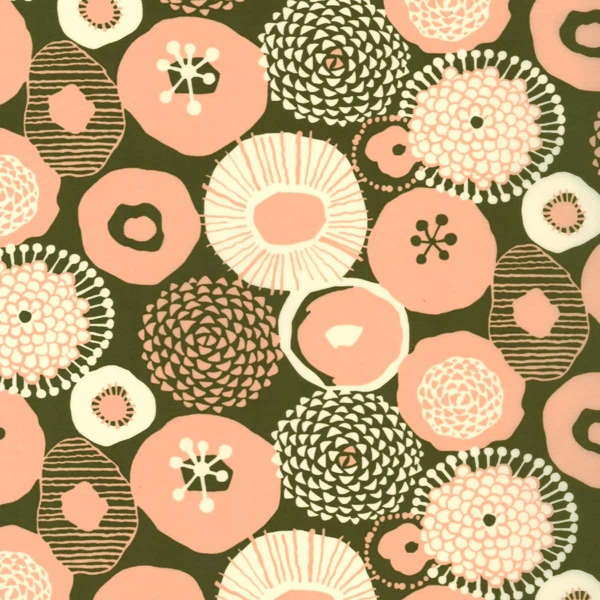 墨藍花卉 尼龍塔絲隆 色號 03