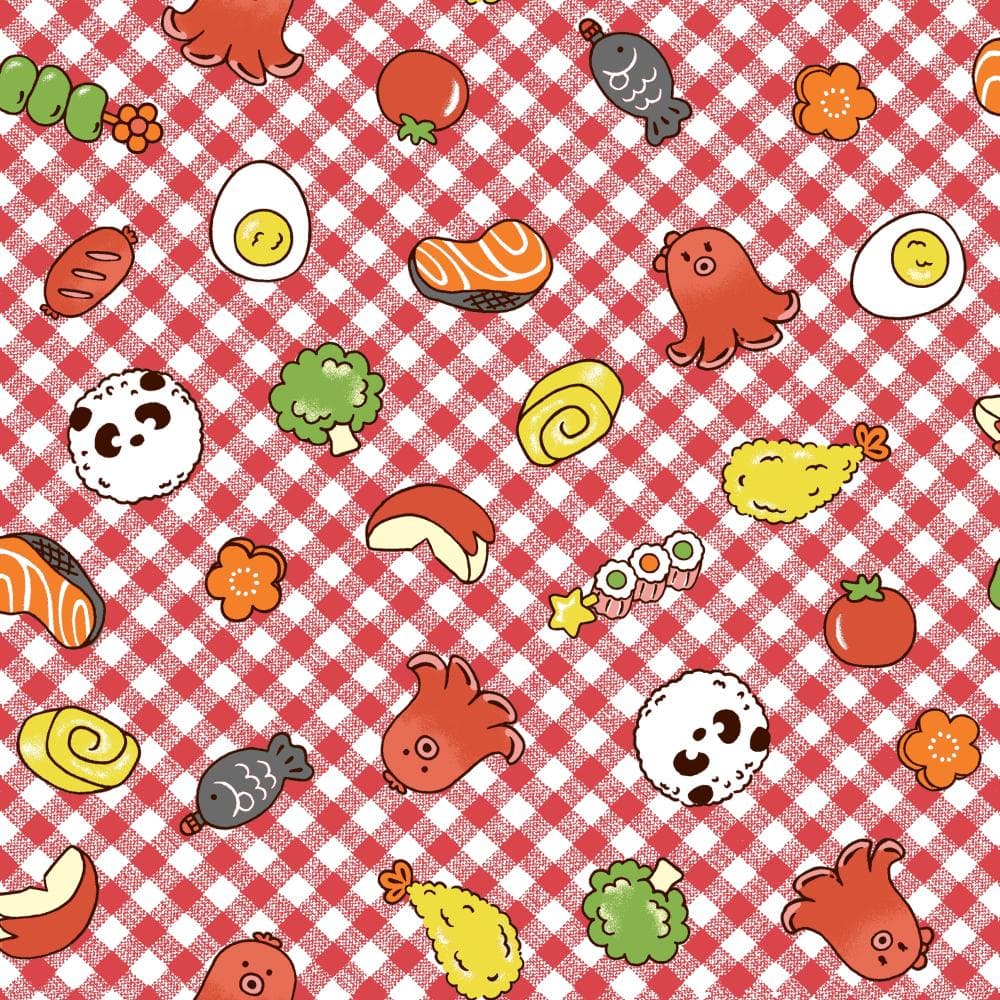 便當主題印花布 色號 04