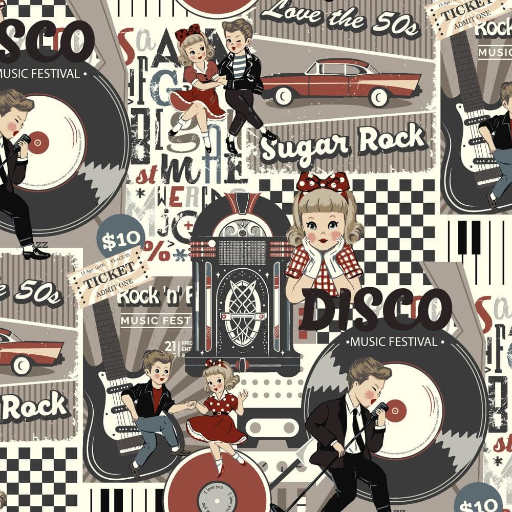 SUGAR ROCK 印花布 色號 06