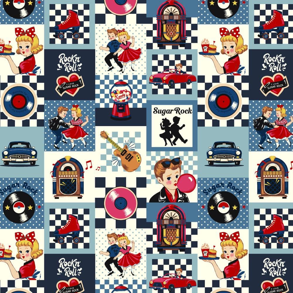 SUGAR ROCK 印花布 色號 11