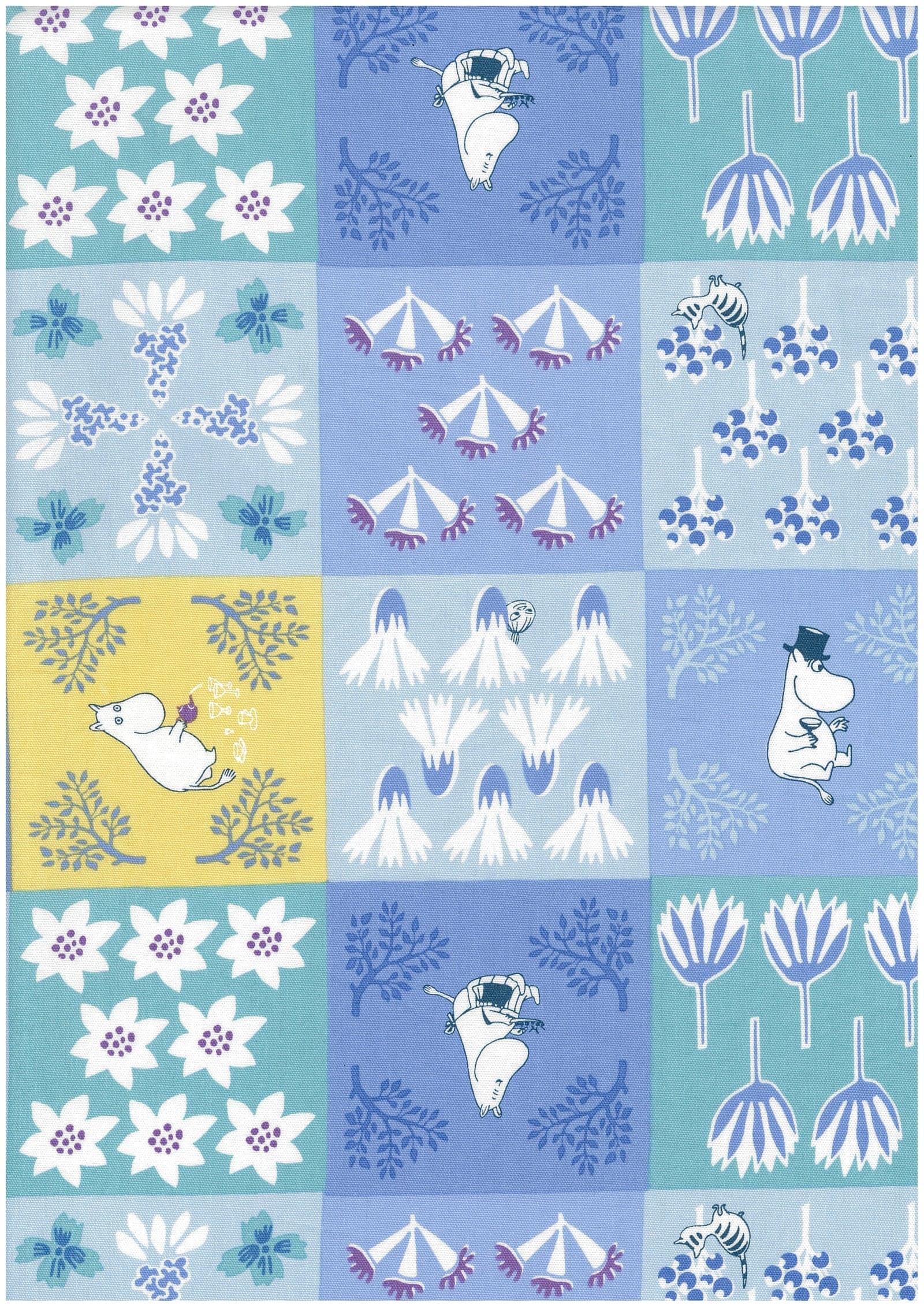 MOOMIN 森林與花之間 牛津布 色號 02
