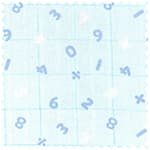 嬰兒圖案二重紗 色號 03