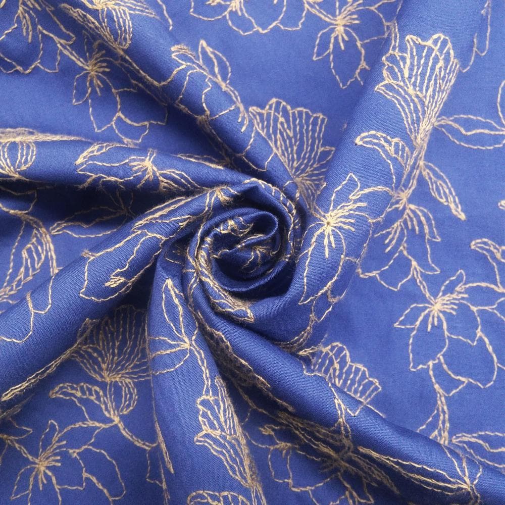 刺繡府綢花朵 色號 02