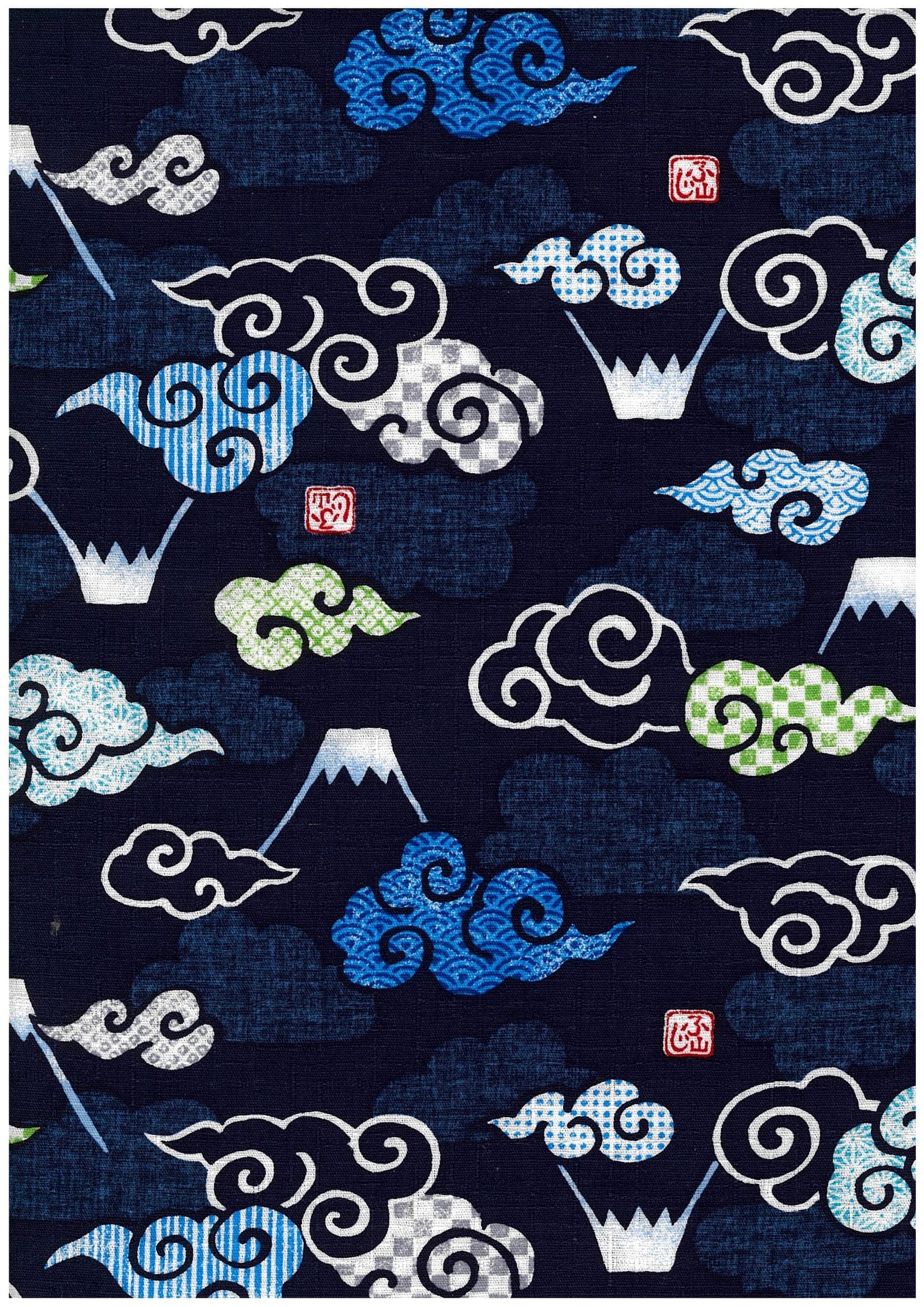 櫻花兔與雲朵 紬風布 色號 05