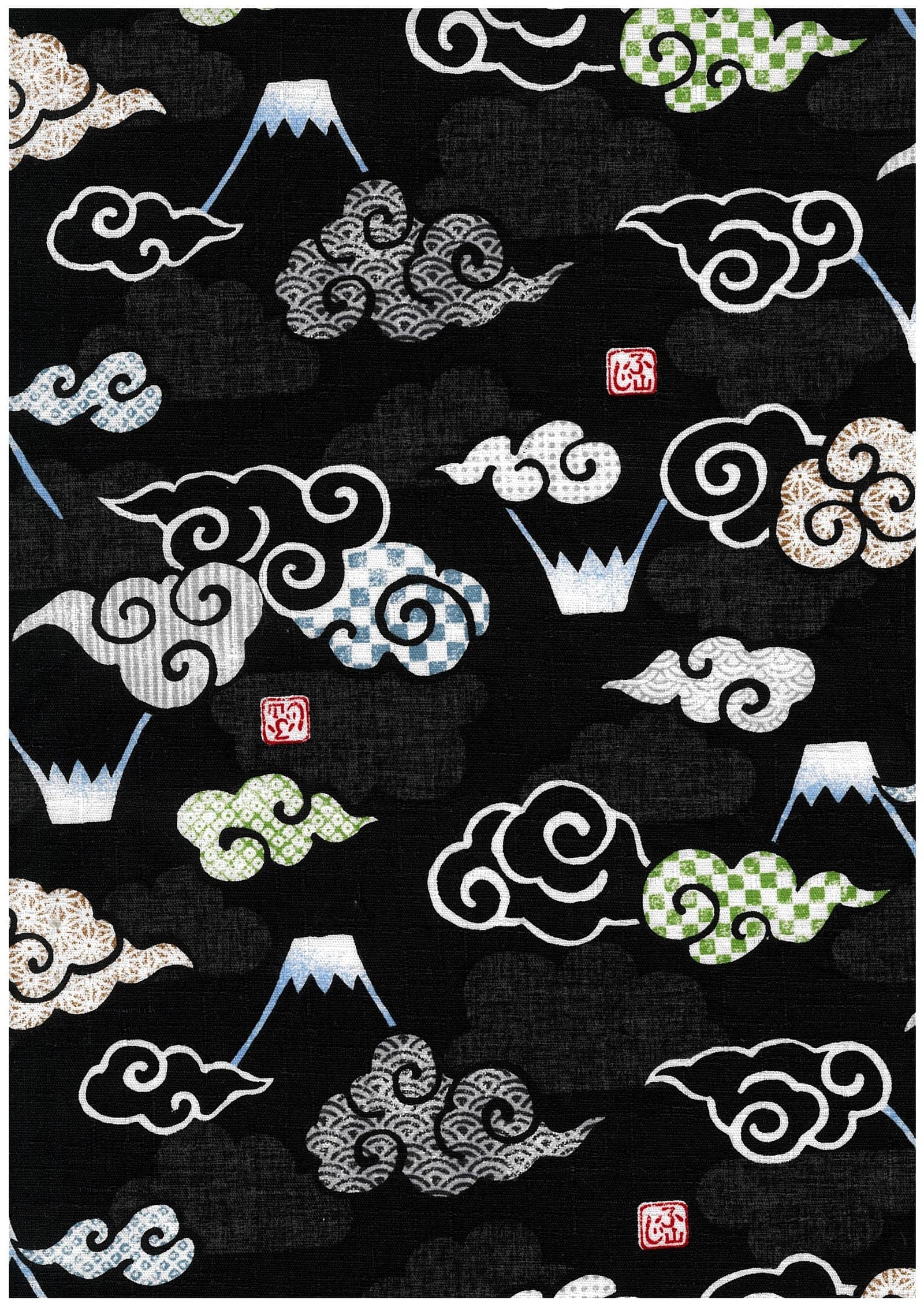 櫻花兔與雲朵 紬風布 色號 06