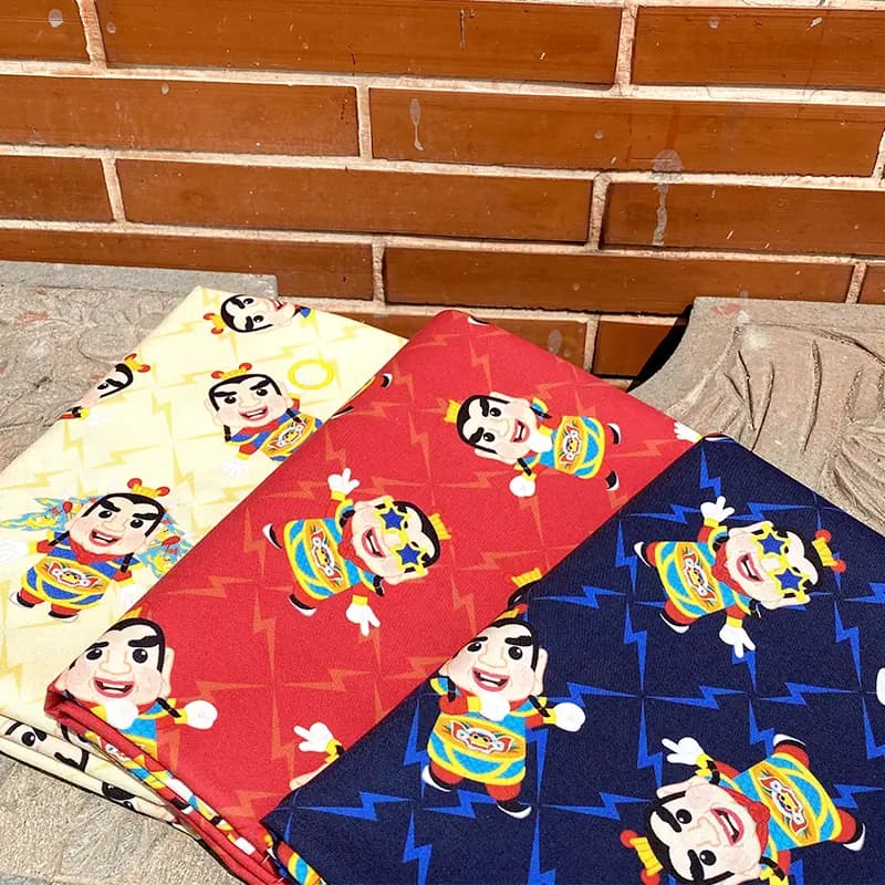 電音三太子 原創印花純棉布