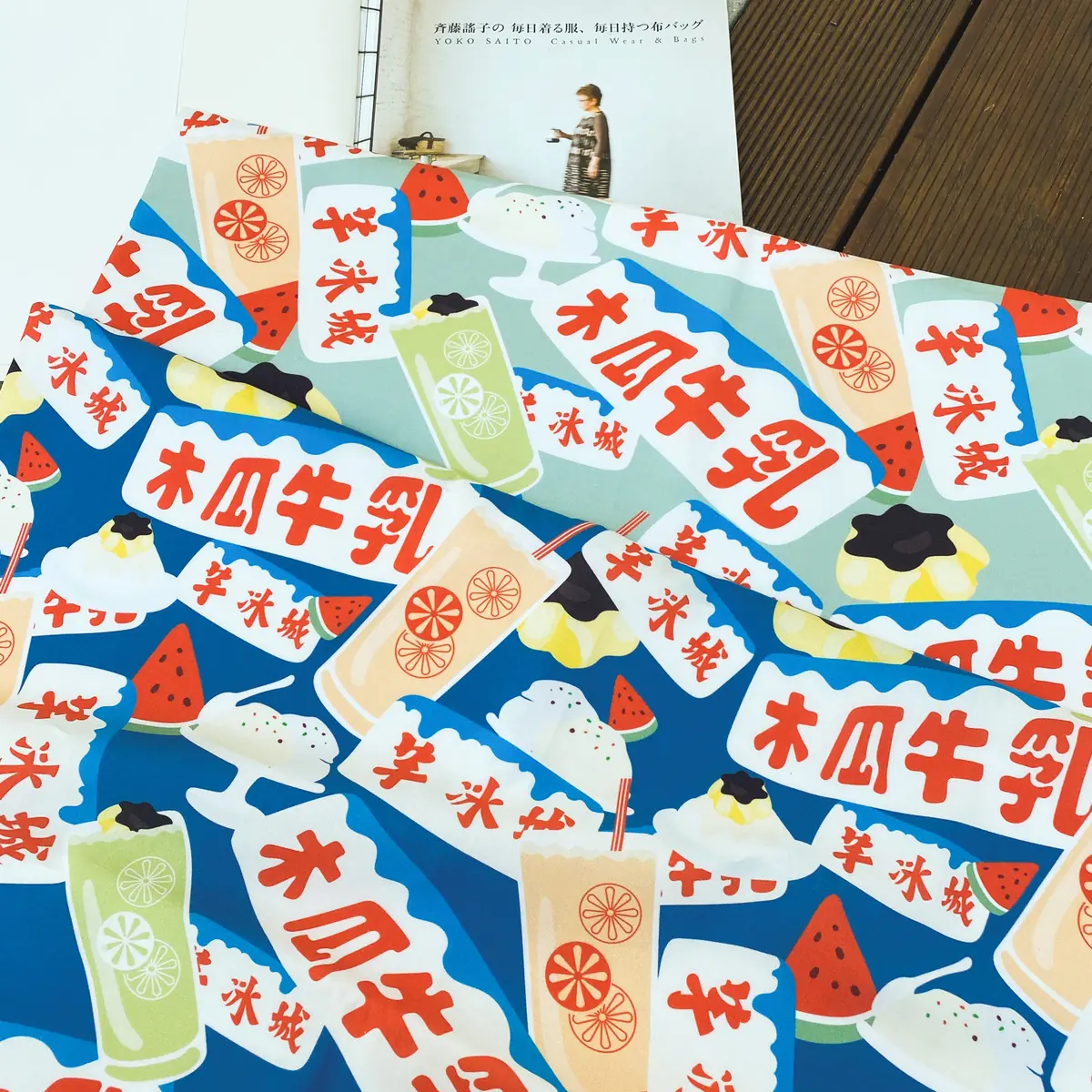 原創布花 冰菓室-台灣原創純棉布