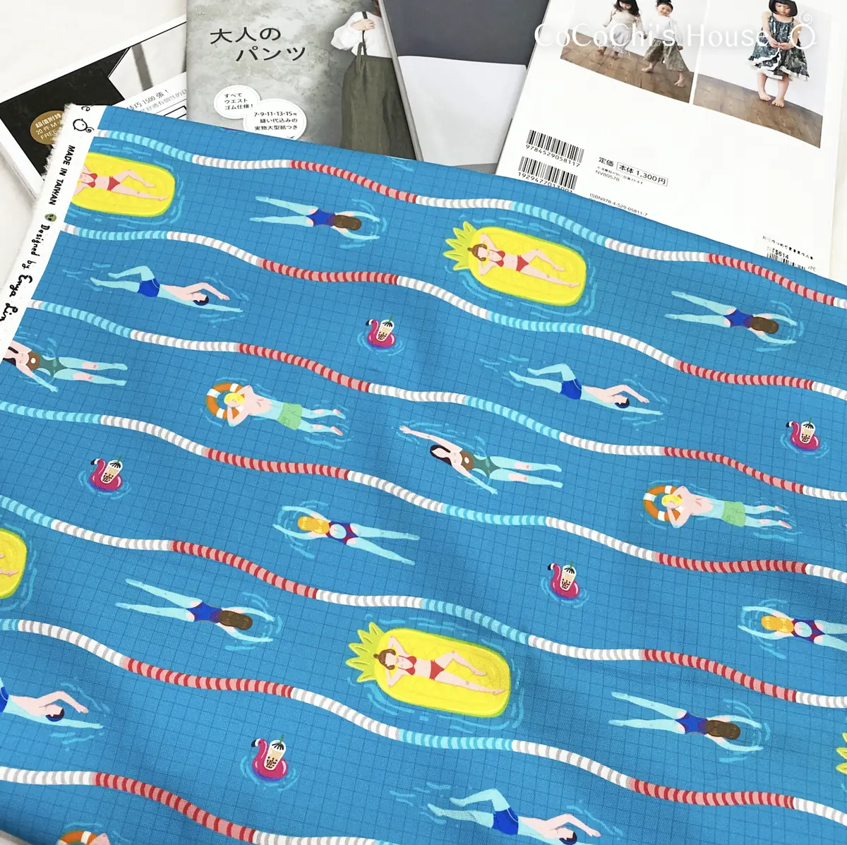 原創布花 Summer Swimming-台灣原創牛津布