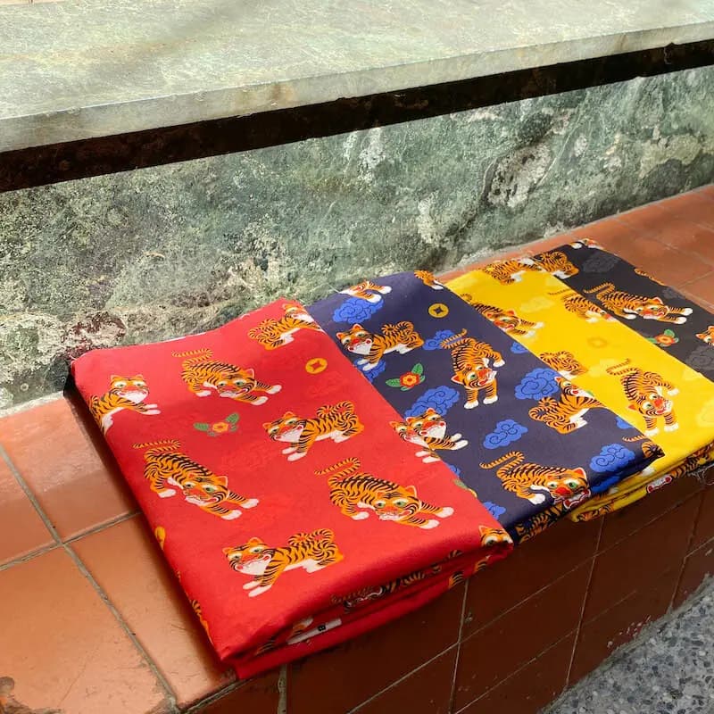 虎爺 原創印花純棉布