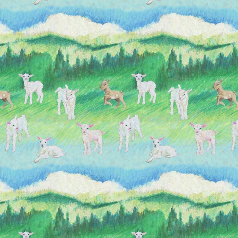 Sheep Utopia 平織細布