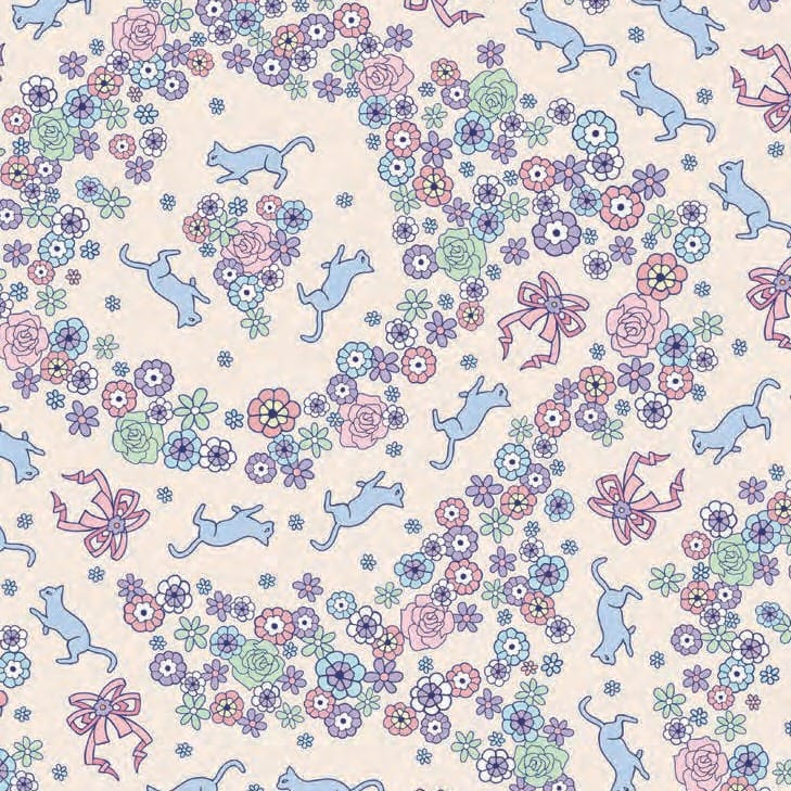 Cat Garden 平織細布