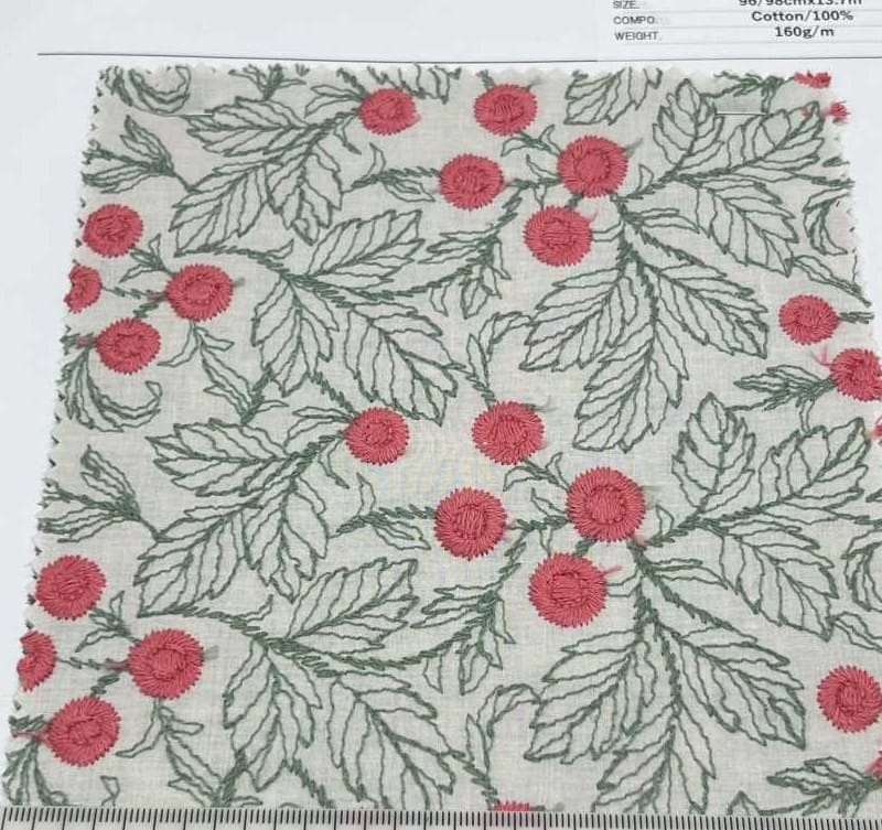 棉細棉布刺繡